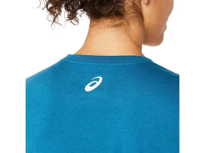 Camiseta de mujer con eslogan de girasol y cuello en pico Camiseta de mujer con eslogan de girasol y cuello en pico