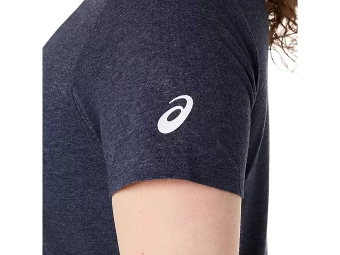 Camiseta de mujer con eslogan de girasol y cuello en pico Camiseta de mujer con eslogan de girasol y cuello en pico
