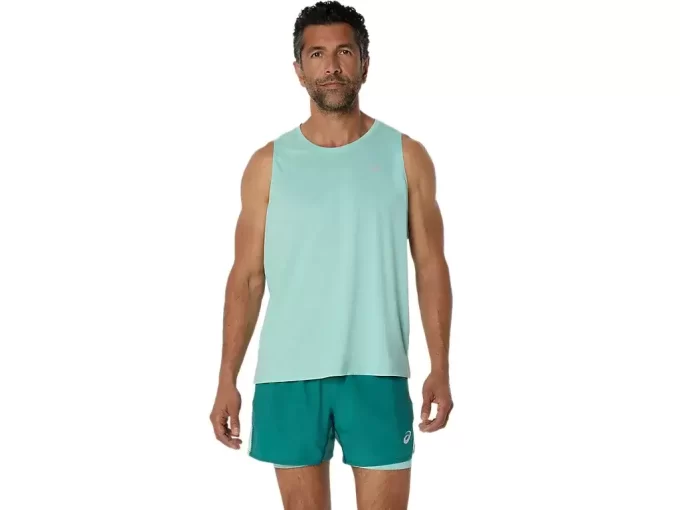 CAMISETA SIN MANGAS ASICS PLATA CAMISETA SIN MANGAS ASICS PLATA