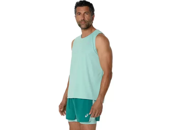 CAMISETA SIN MANGAS ASICS PLATA CAMISETA SIN MANGAS ASICS PLATA