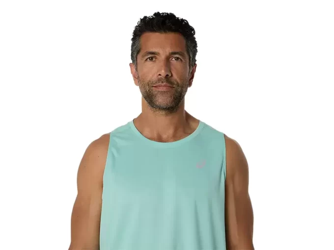 CAMISETA SIN MANGAS ASICS PLATA CAMISETA SIN MANGAS ASICS PLATA