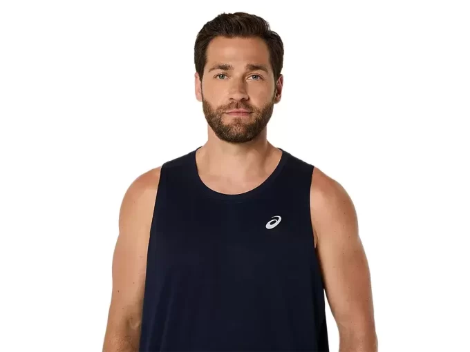 CAMISETA SIN MANGAS ASICS PLATA CAMISETA SIN MANGAS ASICS PLATA