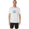 CAMISETA UNISEX ASICS CELEBRATE OUR HOME DE MANGA CORTA CAMISETA UNISEX ASICS CELEBRATE OUR HOME DE MANGA CORTA