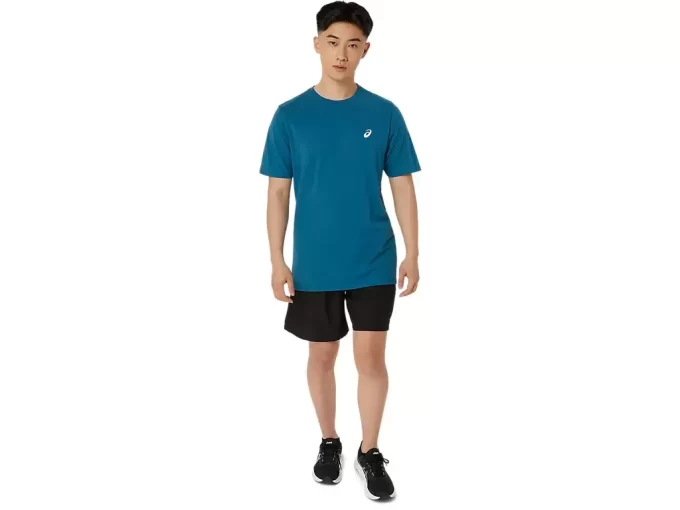 CAMISETA UNISEX ASICS DE MANGA CORTA CON ESTAMPADO DE MARGARITAS EN LA ESPALDA CAMISETA UNISEX ASICS DE MANGA CORTA CON ESTAMPADO DE MARGARITAS EN LA ESPALDA