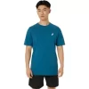 CAMISETA UNISEX ASICS DE MANGA CORTA CON ESTAMPADO DE MARGARITAS EN LA ESPALDA CAMISETA UNISEX ASICS DE MANGA CORTA CON ESTAMPADO DE MARGARITAS EN LA ESPALDA
