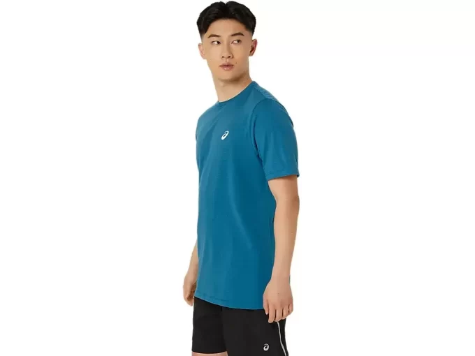 CAMISETA UNISEX ASICS DE MANGA CORTA CON ESTAMPADO DE MARGARITAS EN LA ESPALDA CAMISETA UNISEX ASICS DE MANGA CORTA CON ESTAMPADO DE MARGARITAS EN LA ESPALDA