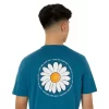CAMISETA UNISEX ASICS DE MANGA CORTA CON ESTAMPADO DE MARGARITAS EN LA ESPALDA CAMISETA UNISEX ASICS DE MANGA CORTA CON ESTAMPADO DE MARGARITAS EN LA ESPALDA