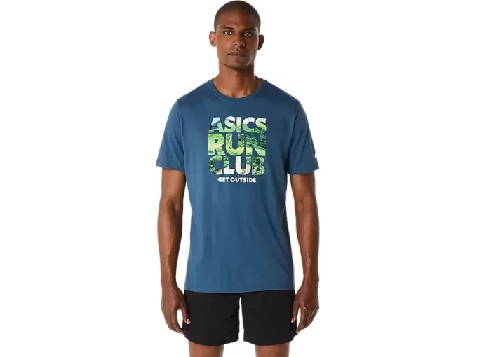 CAMISETA UNISEX ASICS RUN OUTSIDE CLUB DE MANGA CORTA CAMISETA UNISEX ASICS RUN OUTSIDE CLUB DE MANGA CORTA