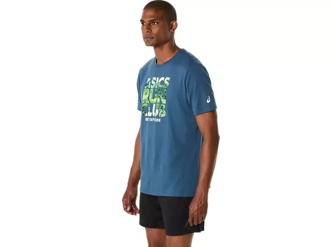 CAMISETA UNISEX ASICS RUN OUTSIDE CLUB DE MANGA CORTA CAMISETA UNISEX ASICS RUN OUTSIDE CLUB DE MANGA CORTA