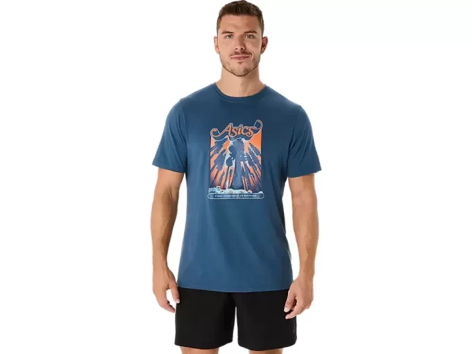 CAMISETA UNISEX ASICS WANDER DE MANGA CORTA CAMISETA UNISEX ASICS WANDER DE MANGA CORTA