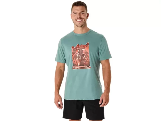 CAMISETA UNISEX ASICS WANDER DE MANGA CORTA CAMISETA UNISEX ASICS WANDER DE MANGA CORTA