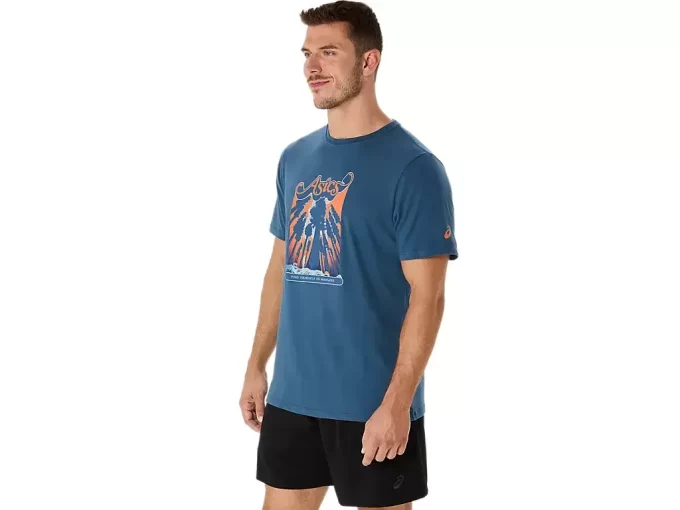 CAMISETA UNISEX ASICS WANDER DE MANGA CORTA CAMISETA UNISEX ASICS WANDER DE MANGA CORTA