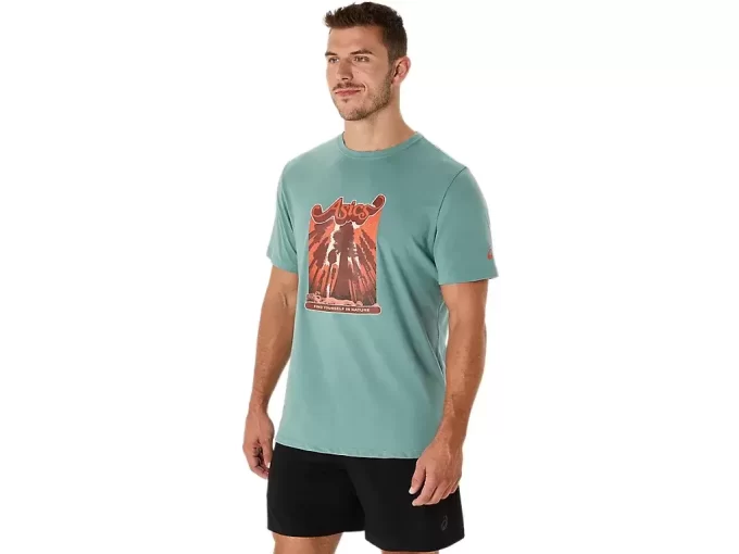 CAMISETA UNISEX ASICS WANDER DE MANGA CORTA CAMISETA UNISEX ASICS WANDER DE MANGA CORTA