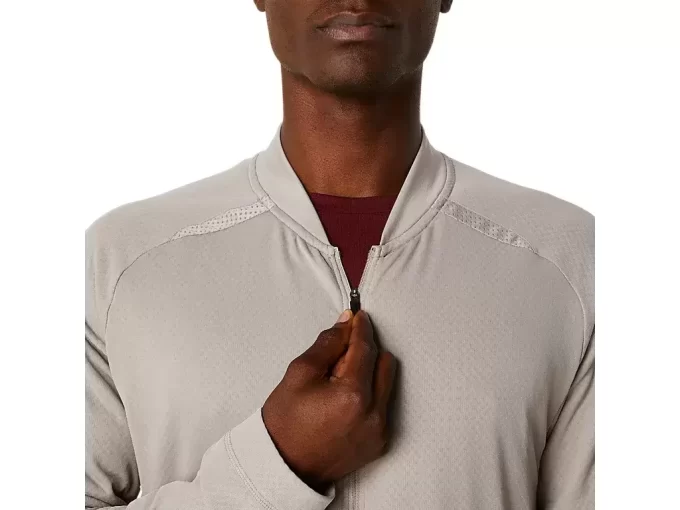 CHAQUETA ACTIBREEZE CON CREMALLERA COMPLETA Y REJILLA JACQUARD CHAQUETA ACTIBREEZE CON CREMALLERA COMPLETA Y REJILLA JACQUARD