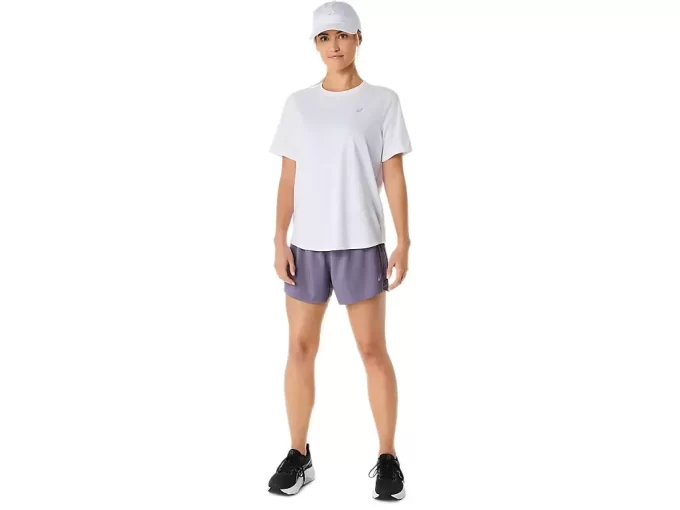 PANTALÓN CORTO ASICS PLATA DE 4 PULGADAS PANTALÓN CORTO ASICS PLATA DE 4 PULGADAS
