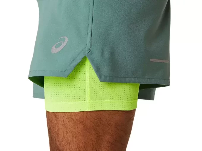 PANTALÓN CORTO DE 5 PULGADAS PARA HOMBRES, 2 EN 1, DE RUTA PANTALÓN CORTO DE 5 PULGADAS PARA HOMBRES, 2 EN 1, DE RUTA