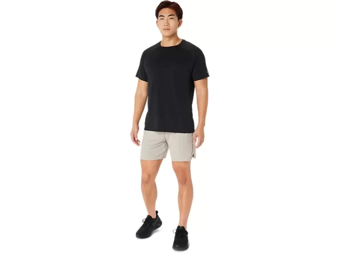PANTALONES CORTOS DE PUNTO DE 7 PULGADAS CON MALLA VENTILADA PANTALONES CORTOS DE PUNTO DE 7 PULGADAS CON MALLA VENTILADA