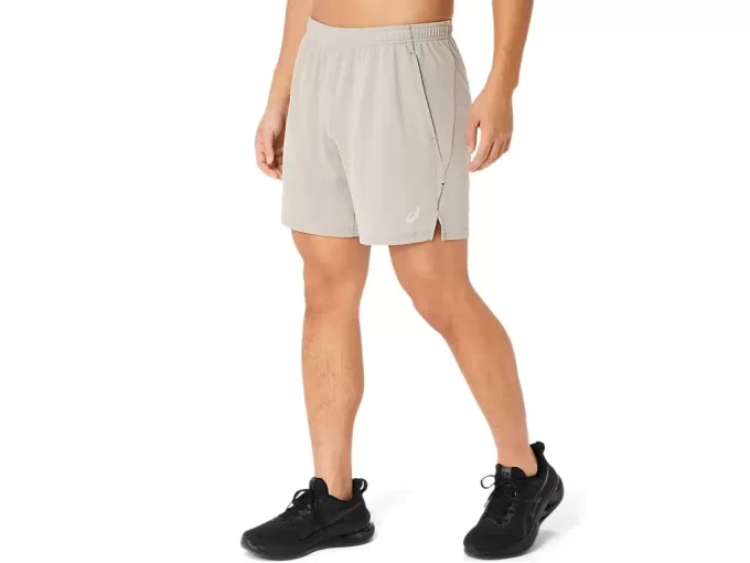 PANTALONES CORTOS DE PUNTO DE 7 PULGADAS CON MALLA VENTILADA PANTALONES CORTOS DE PUNTO DE 7 PULGADAS CON MALLA VENTILADA