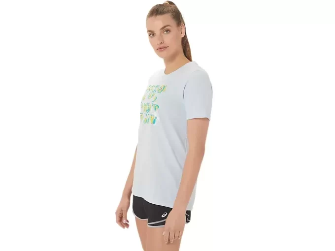 Sudadera con capucha y eslogan Hibiscus para mujer de ASICS Sudadera con capucha y eslogan Hibiscus para mujer de ASICS