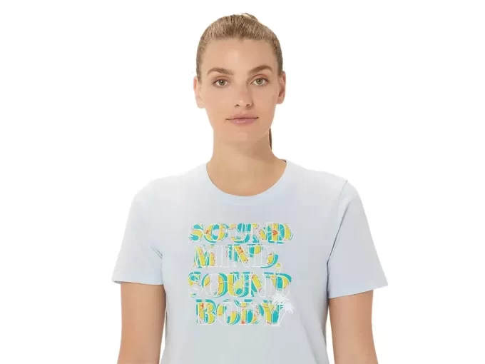Sudadera con capucha y eslogan Hibiscus para mujer de ASICS Sudadera con capucha y eslogan Hibiscus para mujer de ASICS