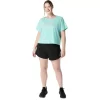 TOP CORTO DE MANGA CORTA ASICS DAISY PARA MUJER TOP CORTO DE MANGA CORTA ASICS DAISY PARA MUJER