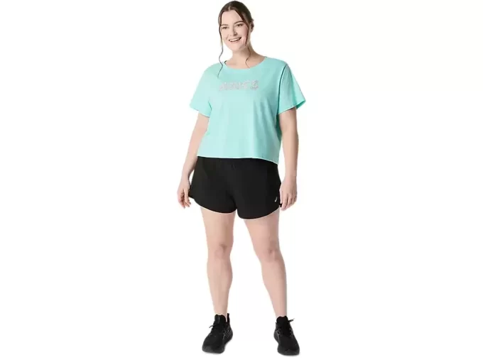 TOP CORTO DE MANGA CORTA ASICS DAISY PARA MUJER TOP CORTO DE MANGA CORTA ASICS DAISY PARA MUJER