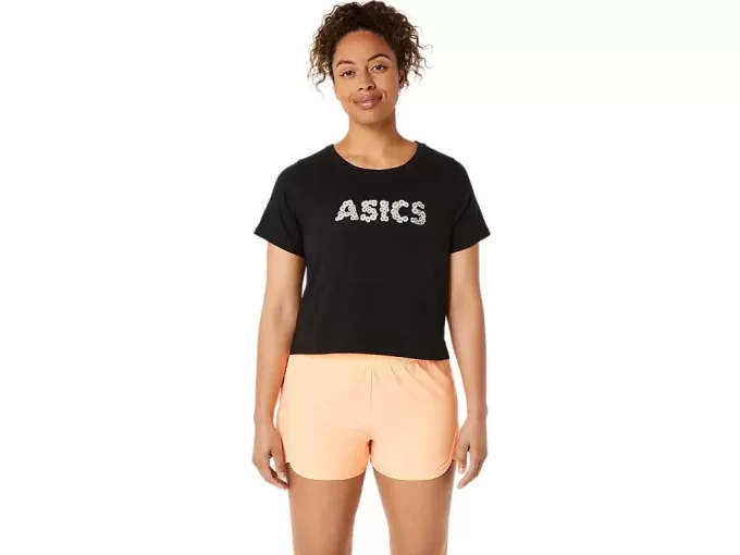 TOP CORTO DE MANGA CORTA ASICS DAISY PARA MUJER TOP CORTO DE MANGA CORTA ASICS DAISY PARA MUJER