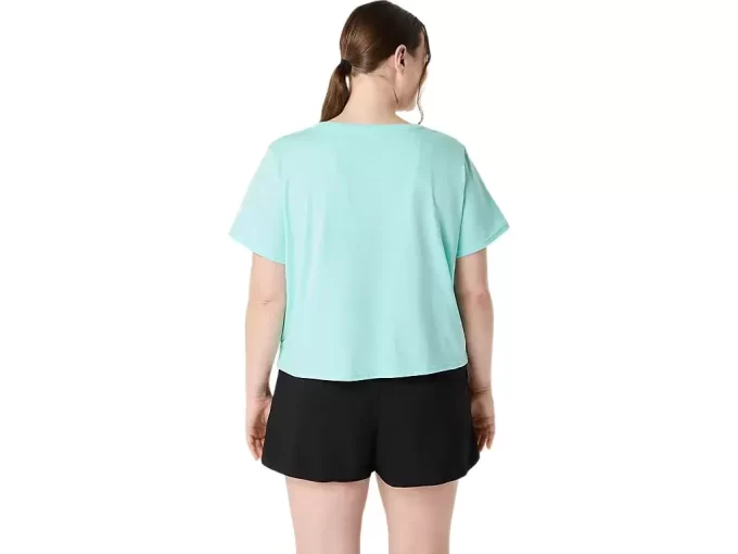 TOP CORTO DE MANGA CORTA ASICS DAISY PARA MUJER TOP CORTO DE MANGA CORTA ASICS DAISY PARA MUJER
