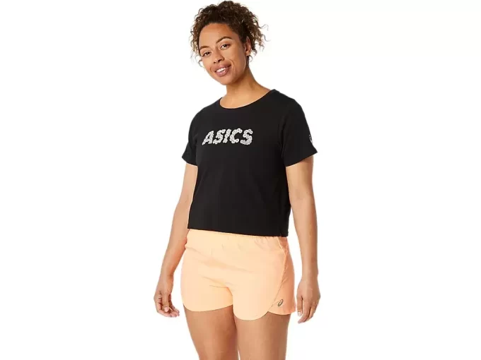 TOP CORTO DE MANGA CORTA ASICS DAISY PARA MUJER TOP CORTO DE MANGA CORTA ASICS DAISY PARA MUJER