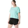 TOP CORTO DE MANGA CORTA ASICS DAISY PARA MUJER TOP CORTO DE MANGA CORTA ASICS DAISY PARA MUJER