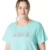 TOP CORTO DE MANGA CORTA ASICS DAISY PARA MUJER TOP CORTO DE MANGA CORTA ASICS DAISY PARA MUJER