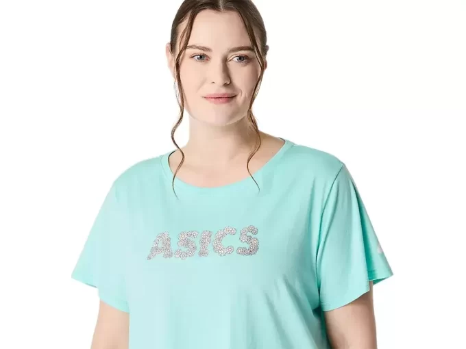 TOP CORTO DE MANGA CORTA ASICS DAISY PARA MUJER TOP CORTO DE MANGA CORTA ASICS DAISY PARA MUJER