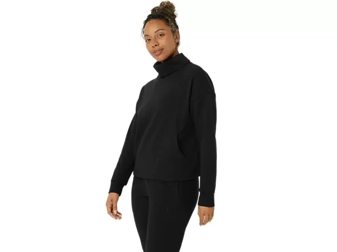 TOP DE CUELLO ALTO DE rizo francés TOP DE CUELLO ALTO DE rizo francés
