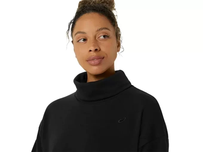 TOP DE CUELLO ALTO DE rizo francés TOP DE CUELLO ALTO DE rizo francés