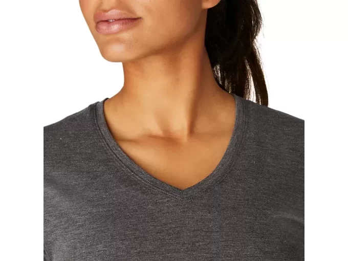 TOP DE CUELLO EN V DE JEATHER PARA MUJER TOP DE CUELLO EN V DE JEATHER PARA MUJER