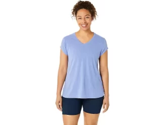TOP DE CUELLO EN V DE JEATHER PARA MUJER